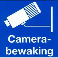 NetcamCenter Sticker Camerabewaking (Voorzijde klevend)