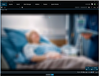 Hospital assist privacy blur