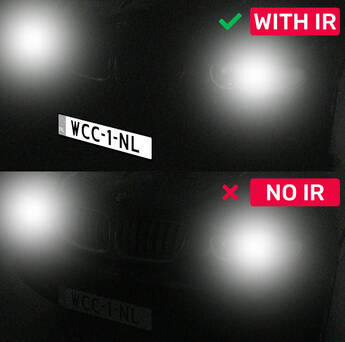 Licenplate IR Comparison Example Webcam Center