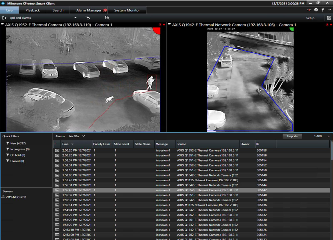 AXIS AXIS Perimeter Defender Bridge to Milestone XProtect®